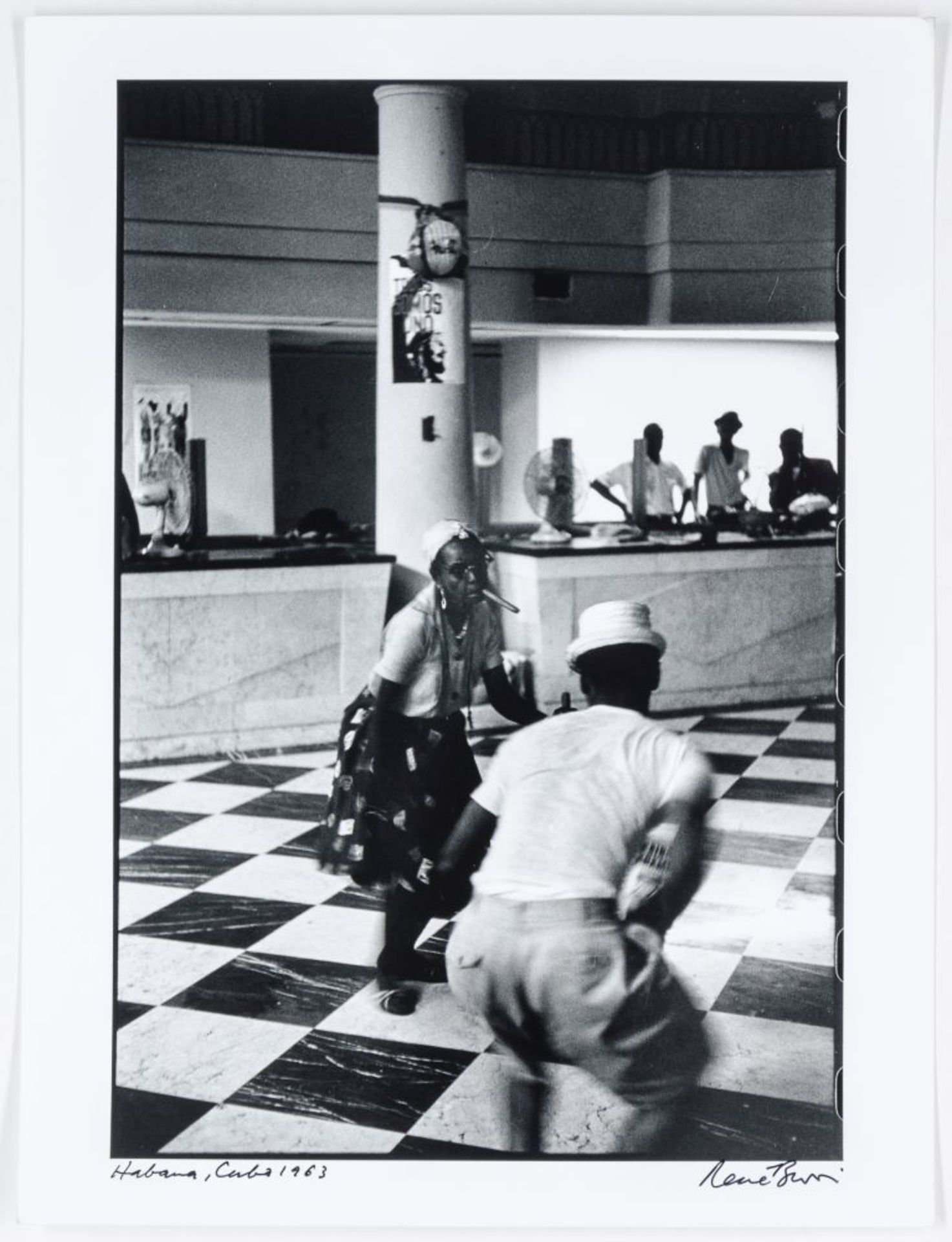 Burri, René. Habana. Danse populaire. Bagne nationale. Original-Photographie. Vintage.