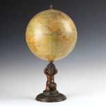 Globus - - Erdglobus von Paul Räth in französischer Sprache. Leipzig, um 1918, bezeichnet "Globe