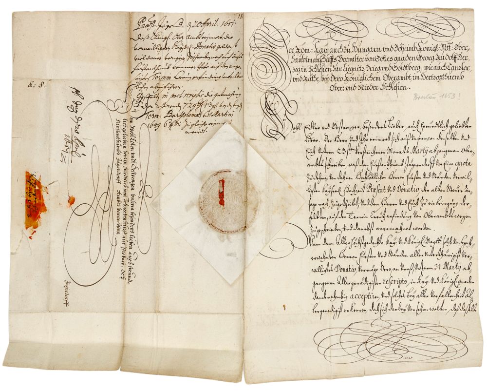 Sammlung von 50 handschriftlichen Briefen. Meist 17./18. Jahrhundert. Unterschiedliche Formate.