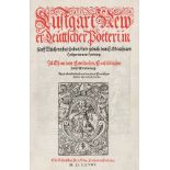 Holtzwart von Harburg, Matthias. Lustgart, newer deuttscher Poeteri, in fünff Büchern beschriben.