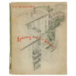 Expressionismus - - Wittner, Victor. Sprung auf die Strasse. Gedichte. Einbandillustration von
