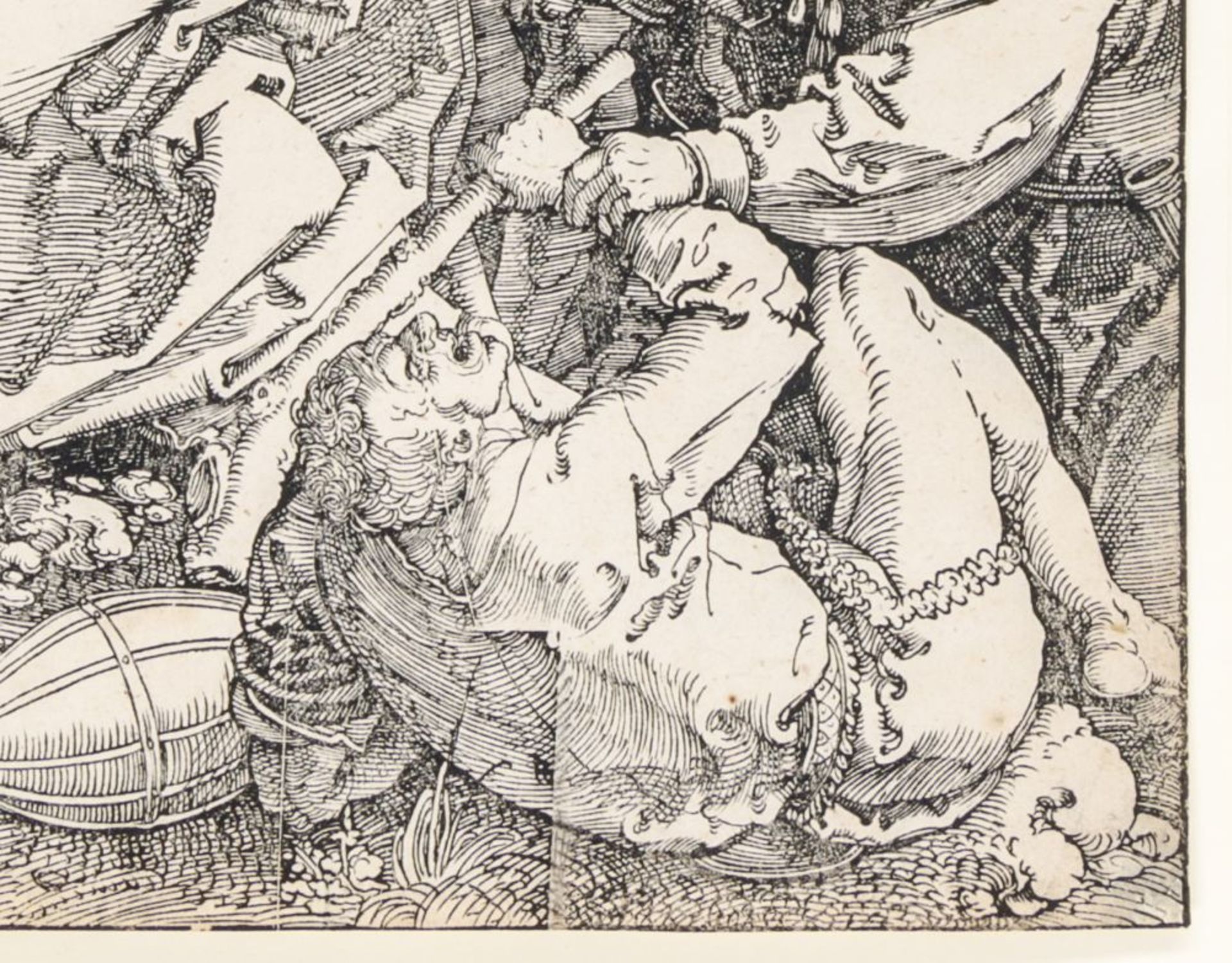 Dürer, Albrecht. Gefangennahme Christi. Blatt 4 der Großen Passion. Holzschnitt auf Bütten. 1510. - Bild 2 aus 6