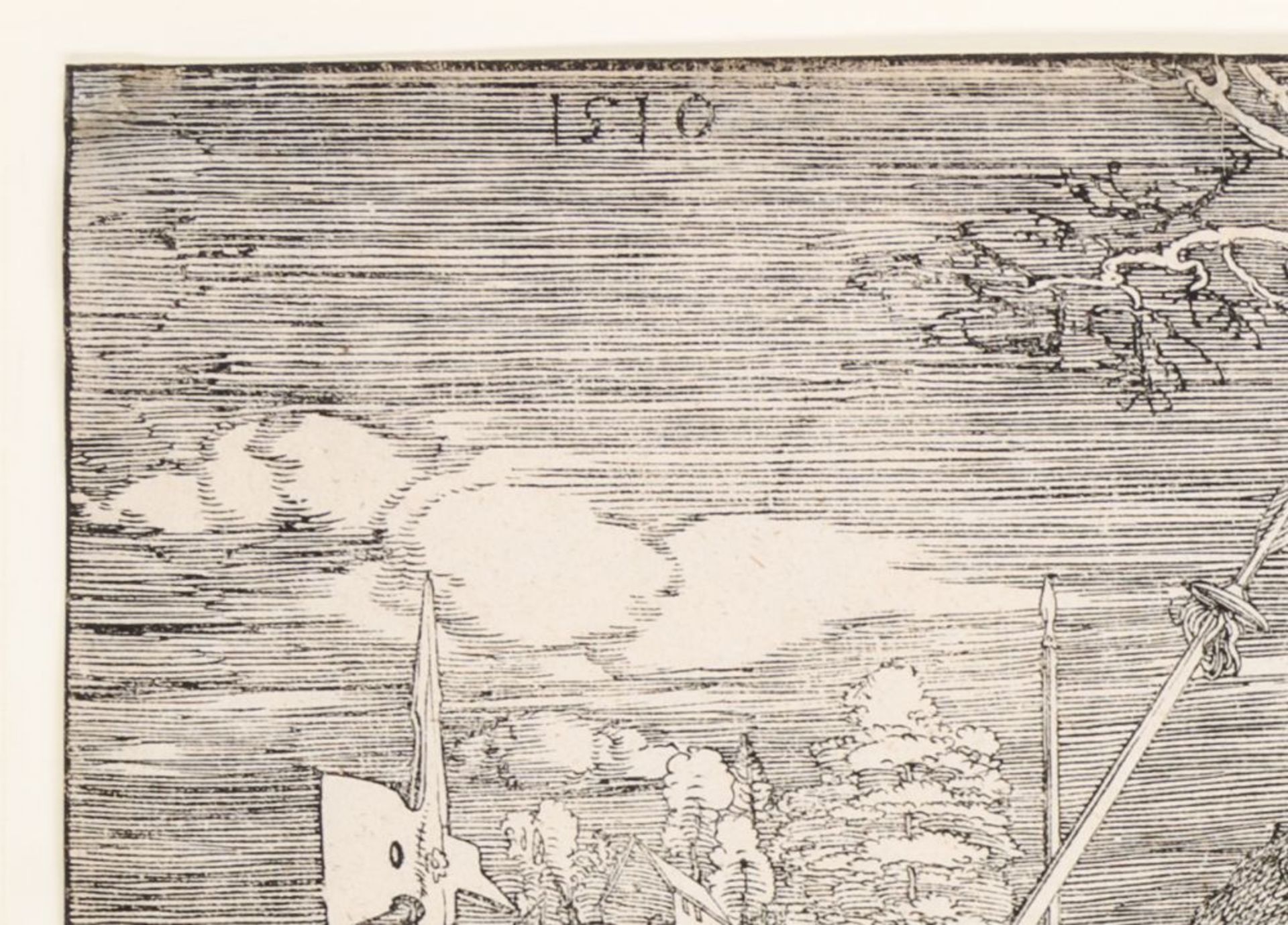 Dürer, Albrecht. Gefangennahme Christi. Blatt 4 der Großen Passion. Holzschnitt auf Bütten. 1510. - Bild 3 aus 6