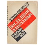 Avantgarde - Russland - - Poslednij reshitel'nyj. (Der letzte Entscheidende). Programmheft zur
