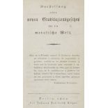 Philosophie und Pädagogik - - Buchholz, Friedrich. Darstellung eines neuen Gravitazionsgesetzes