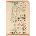 Plakate - Werbung - - Pritzel, Lotte. Ausstellung Wachspuppen Lotte Pritzel. Farbig lithographiertes