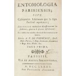 Biologie - Zoologie - - Fourcroy, Antoine François de. Entomologia Parisiensis; sive catalogus