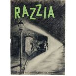 Film - - Hunte, Otto (zugeschrieben). RAZZIA. Original-Plakatentwurf des DEFA-Films.