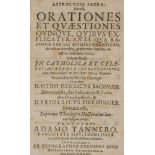 Astronomie - - Tanner, Adam. Astrologia Sacra: Hoc est, orationes et quaestiones quinque, quibus