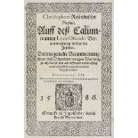 Rosenbusch, Christoph. Replica auff deß Calumnianten Lucae Osiandri Verantwortung wider die