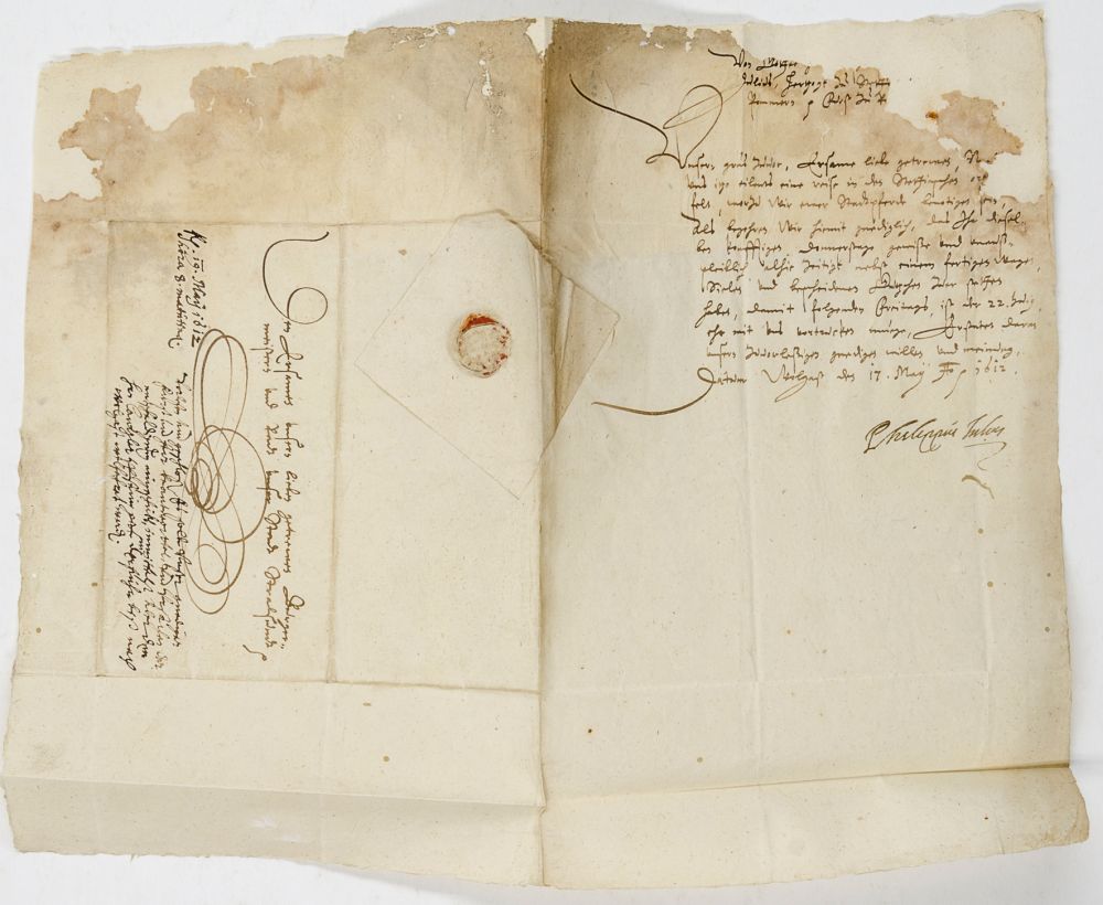 Sammlung von 50 handschriftlichen Briefen. Meist 17./18. Jahrhundert. Unterschiedliche Formate. - Image 5 of 5