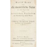 Philosophie und Pädagogik - - Hume, David. Über die menschliche Natur. Aus dem Englischen nebst