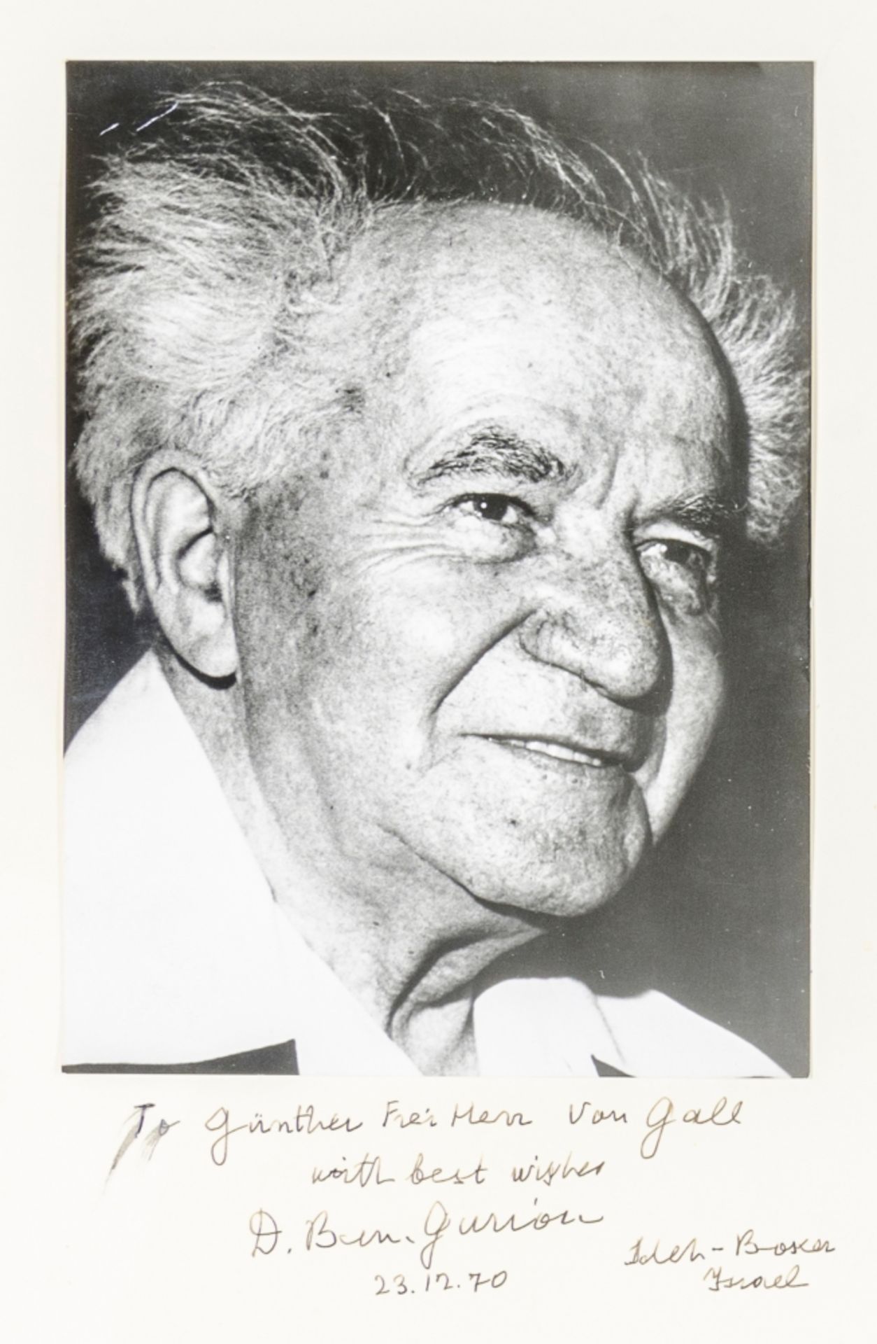 Ben-Gurion, David. Original - Bild 2 aus 3
