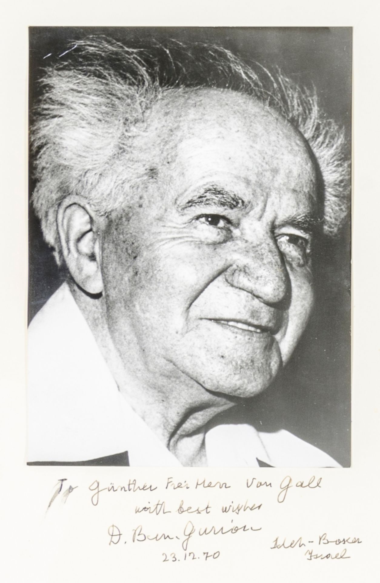 Ben-Gurion, David. Original - Image 2 of 3