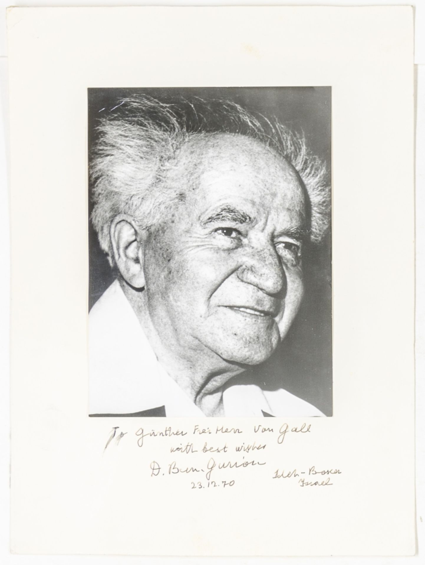 Ben-Gurion, David. Original - Bild 3 aus 3