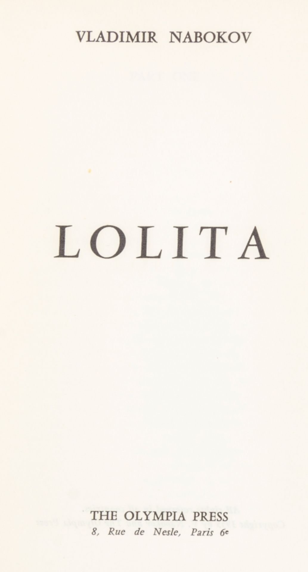 Nabokov, Vladimir V. Lolita. 2 Bände. - Bild 2 aus 3