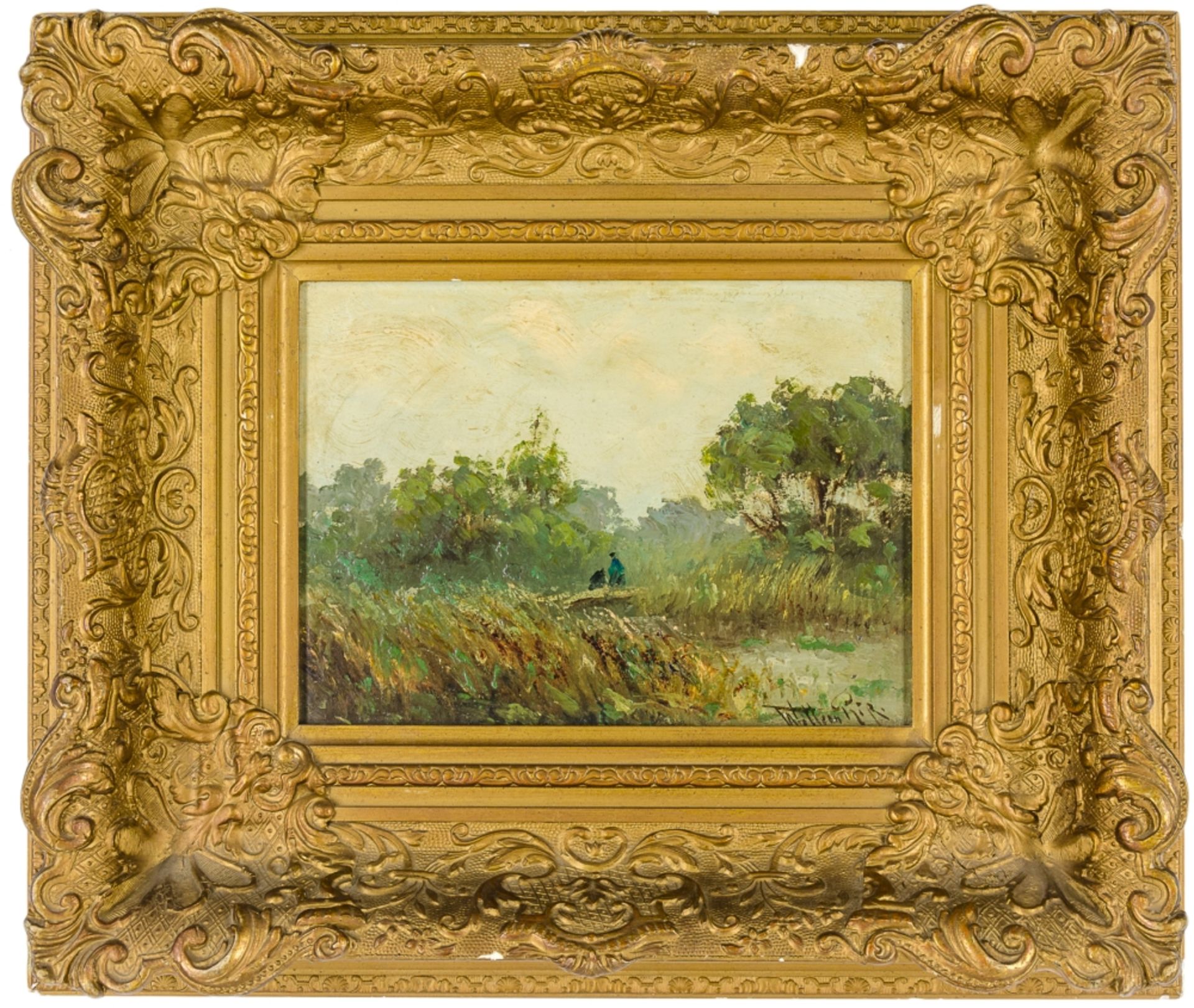 Rip, Willem Cornelis. Landschaft. Öl - Bild 2 aus 3