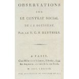 Rousseau, Jean-Jacques - - Berthier,