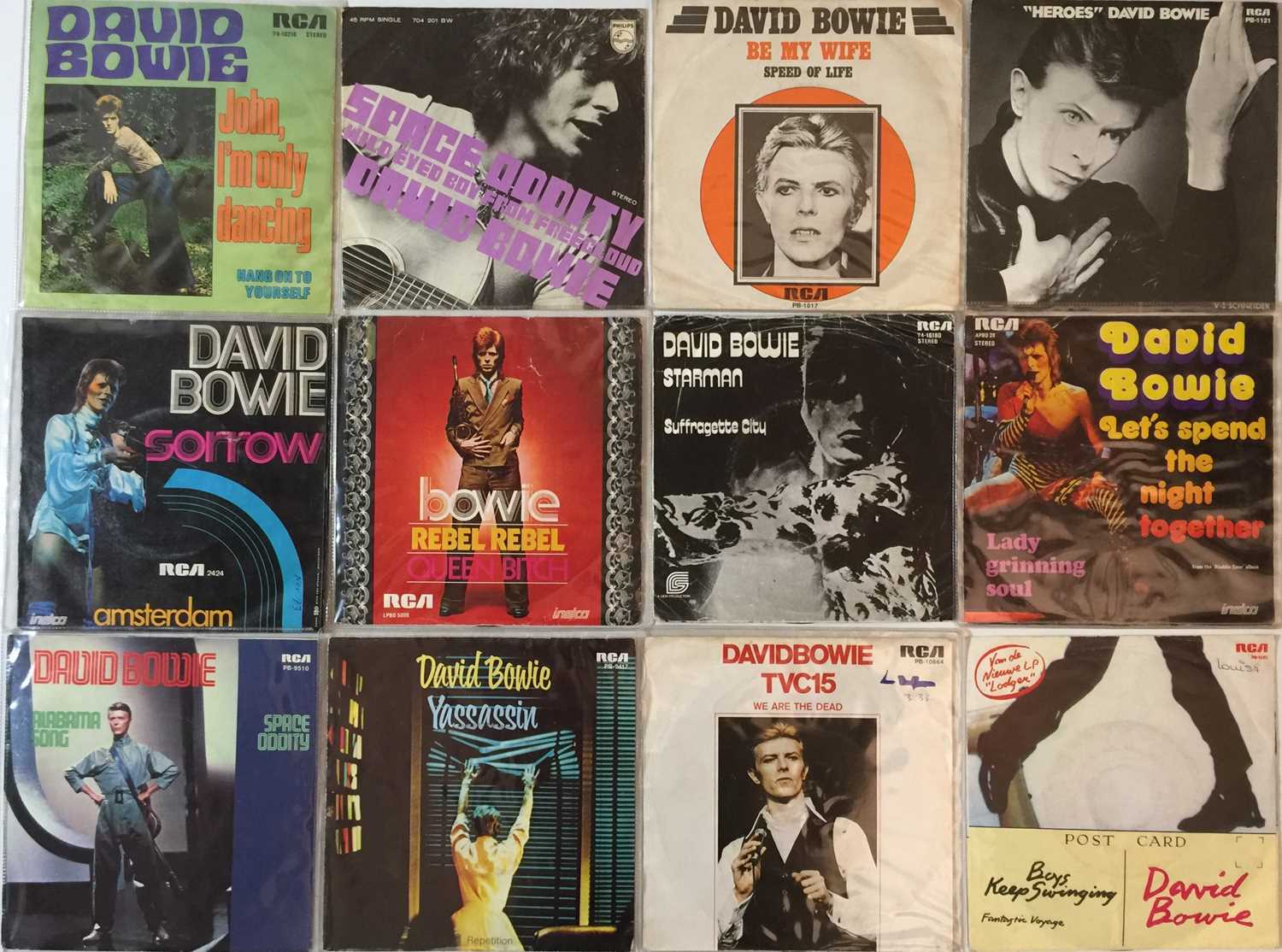 David Bowie - European Picture Sleeve 7" (Mainly 70s)