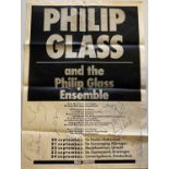 PHILIP GLASS ENSEMBLE SIGNED POSTER