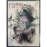 DAVID BOWIE OUTSIDE POSTCARD SET SIGNED