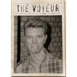 DAVID BOWIE SIGNED VOYEUR MAGAZINE