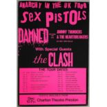 SEX PISTOLS ORIGINAL ANARCHY 1976 TOUR POSTER