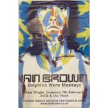 IAN BROWN POSTER AND SIGNED PAGE