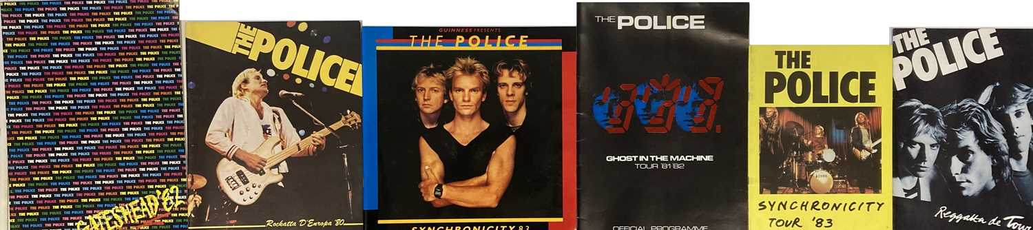 THE POLICE - BOOKS / PROGRAMMES / SONGBOOKS