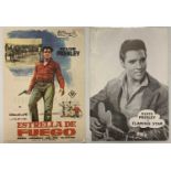 ELVIS FLAMING STAR LOBBYCARDS AND LARGE POSTER