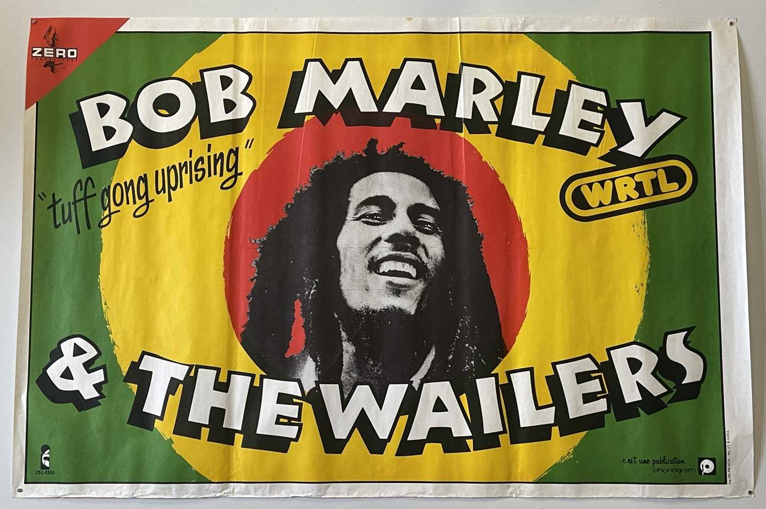 BOB MARLEY FRENCH 1980 CONCERT POSTER