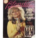BLONDIE HANGING ON THE TELEPHONE POSTER