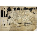 BLACK CAT BONES ORIGINAL 1968 PROMO POSTER.