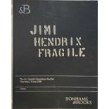 NOEL REDDING SIGNED JIMI HENDRIX AUCTION CATALOGUE