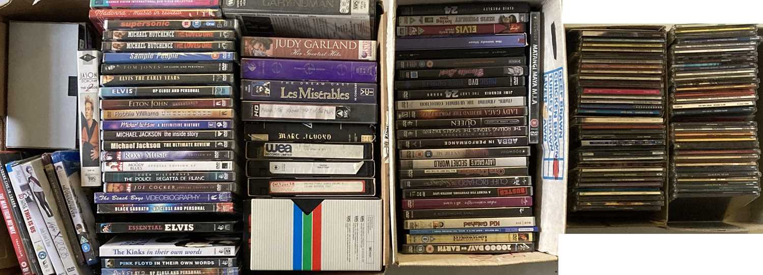 CD SINGLES AND MUSIC DVDS