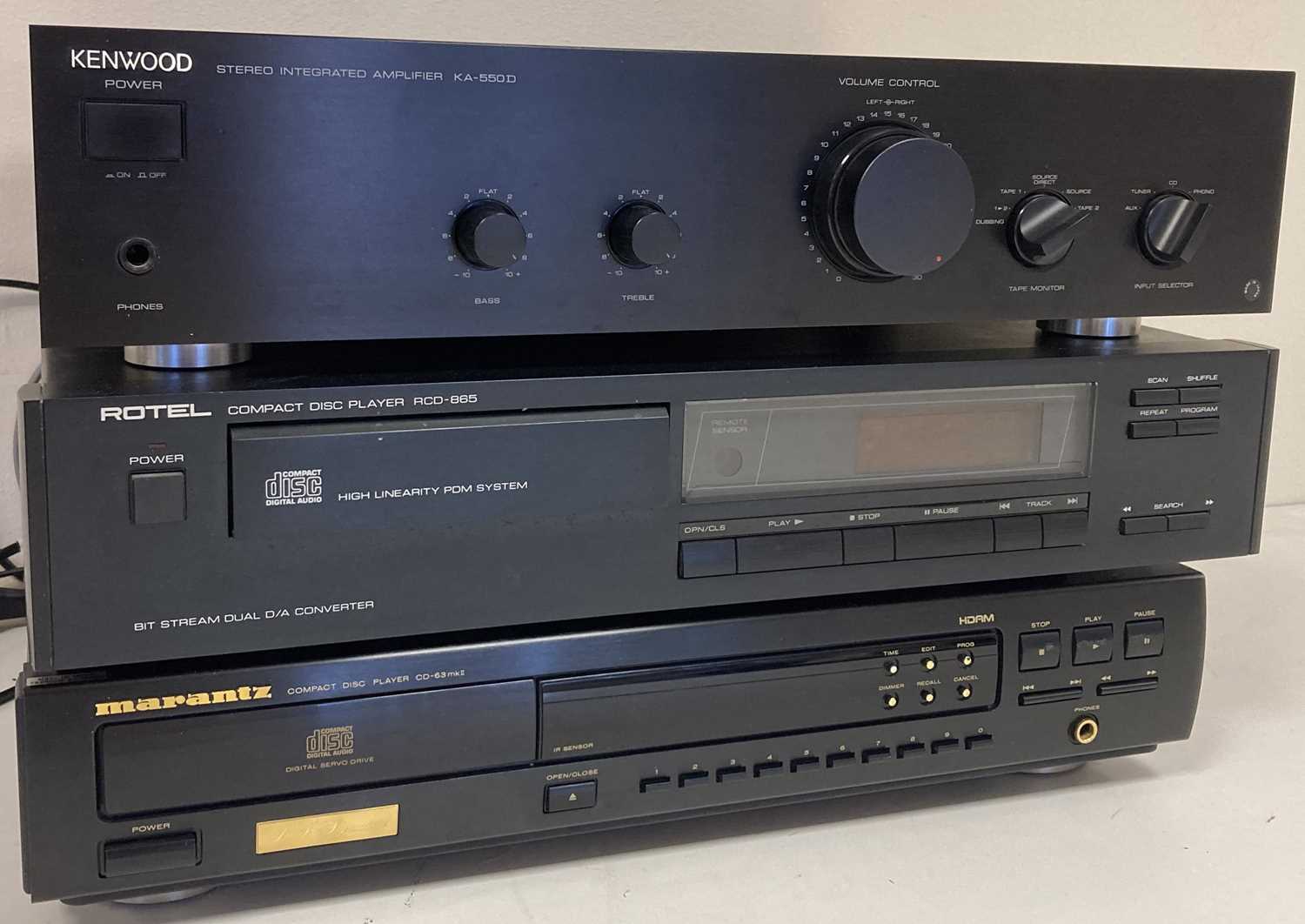 TURNTABLE AND HI-FI EQUIPMENT - MARANTZ / KENWOOD / ROTEL