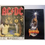 AC/DC ESSEN 1979 CONCERT / GEORDIE SAVES THE WORLD POSTERS