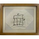 SPINAL TAP STONEHENGE NAPKIN FROM THEIR WEMBLEY 2008 LIVE EARTH PERFORMANCE