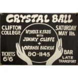 JIMMY CLIFF 1968 CLIFTON COLLEGE NOTTINGHAM POSTER.