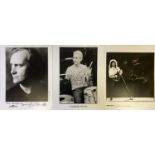 BRIAN MAY/PHIL COLLINS/CHARLIE WATTS SIGNED PHOTOGRAPHS