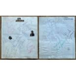 THE CREATION & THE EASYBEATS SIGNED PAGES WITH FAN TAKEN PHOTOGRAPHS. Three great sets of autographs