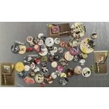 ASSORTED MUSIC BADGES - CLASH/PISTOLS AND MORE