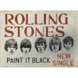 THE ROLLING STONES HAND PAINTED POSTER