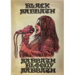 BLACK SABBATH HAND PAINTED POSTER