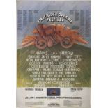 STRANGLERS AND THE DAMNED 1977 FESTIVAL POSTER