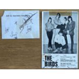 THE BIRDS & RONNIE WOOD PLUS ROD STEWART & KEITH MOON AUTOGRAPHS. Interesting mix of signed items to