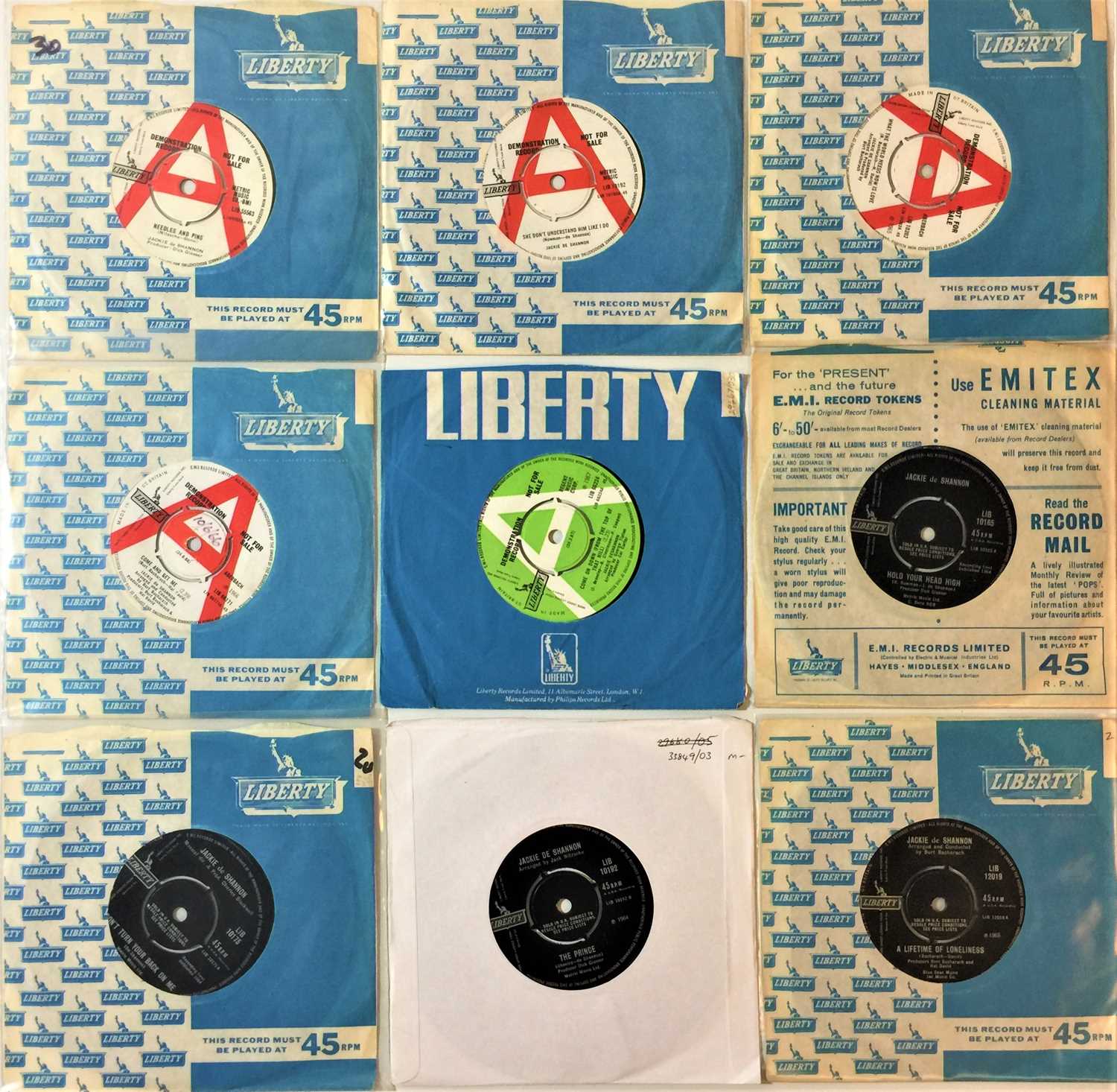 LIBERTY RECORDS 7" - JACKIE DE SHANNON/FEMALE ARTISTS