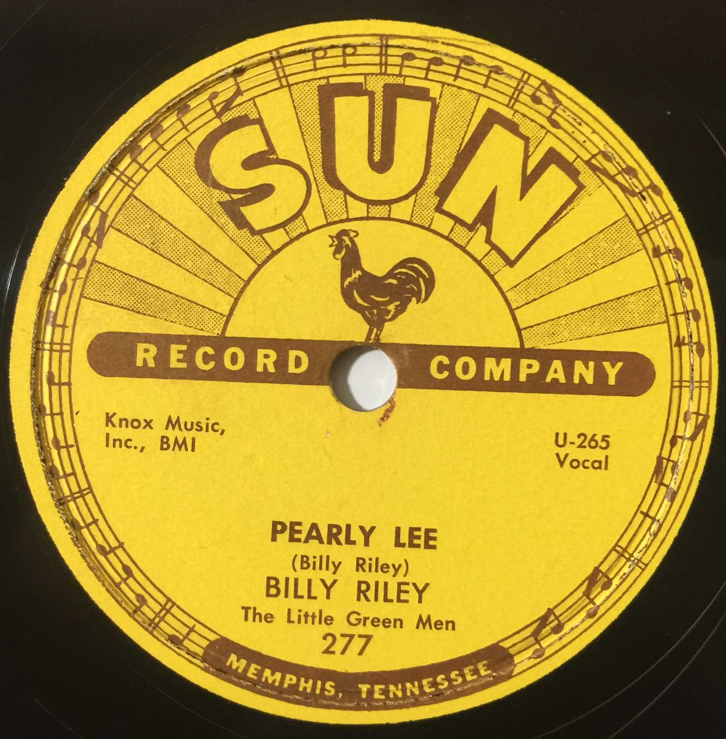 Billy Riley - Red Hot/ Pearly Lee 78 (SUN 277) - Image 3 of 3