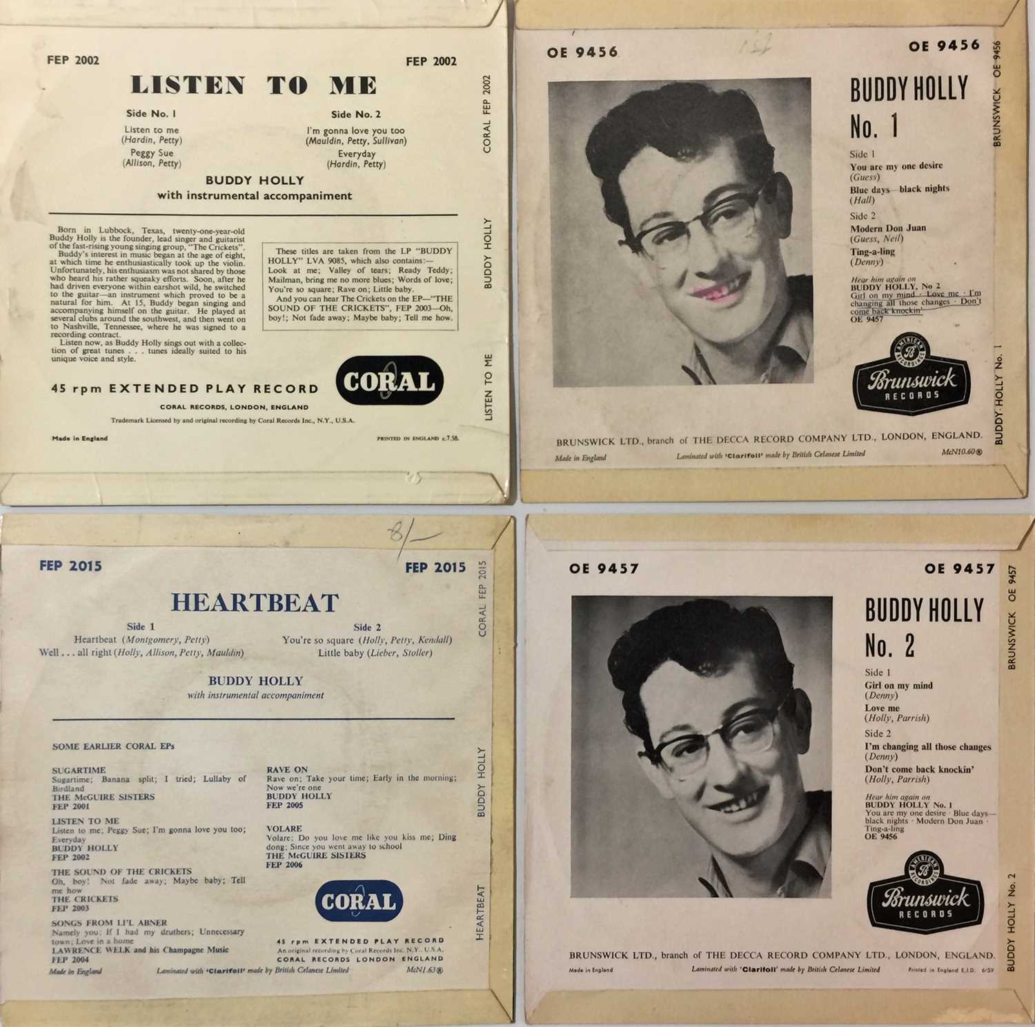 Buddy Holly - 7" UK EP Rarities - Image 2 of 2