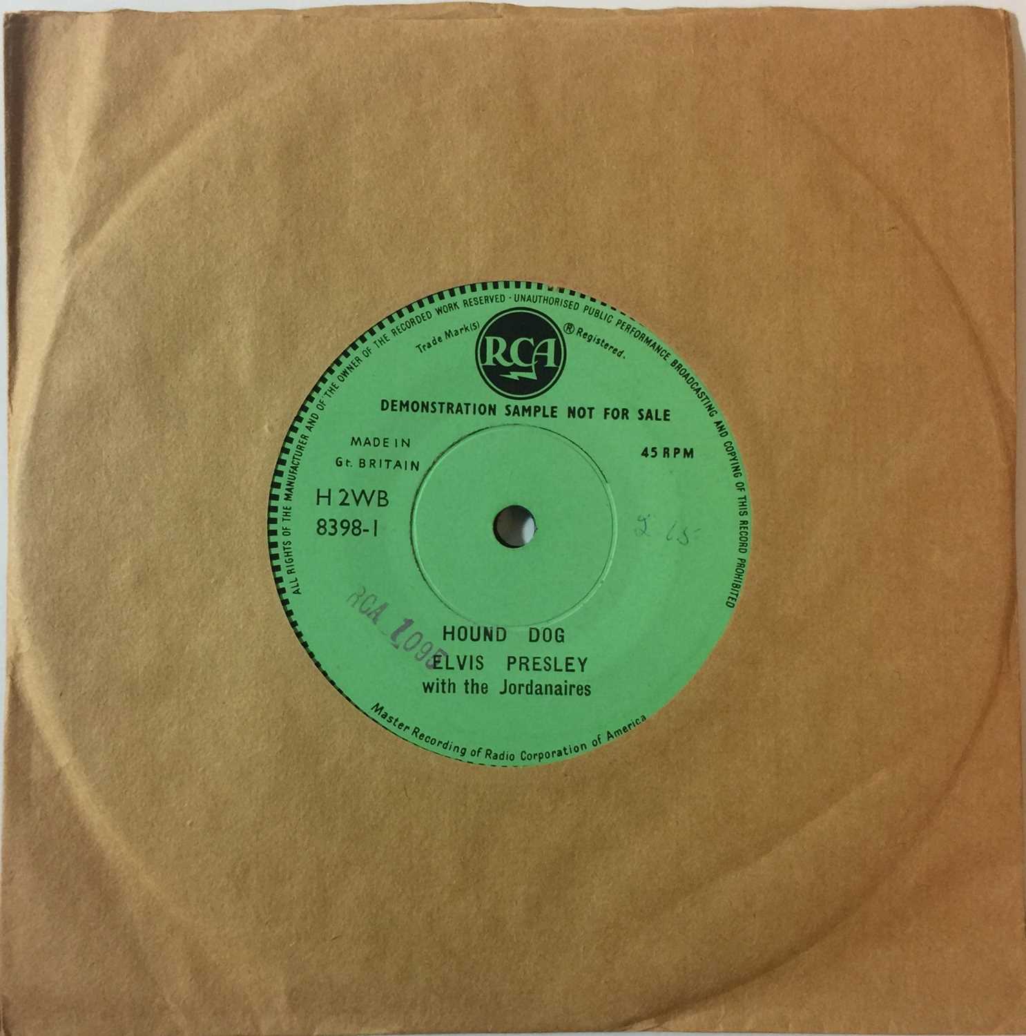 Elvis Presley - Hound Dog/ Blue Suede Shoes (UK RCA Single Sided 7" Demos)